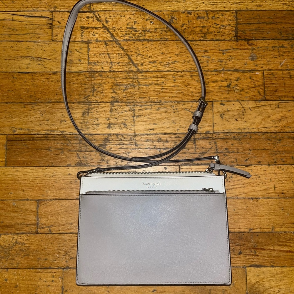 Kate spade color block satchel bag / cross body  purse